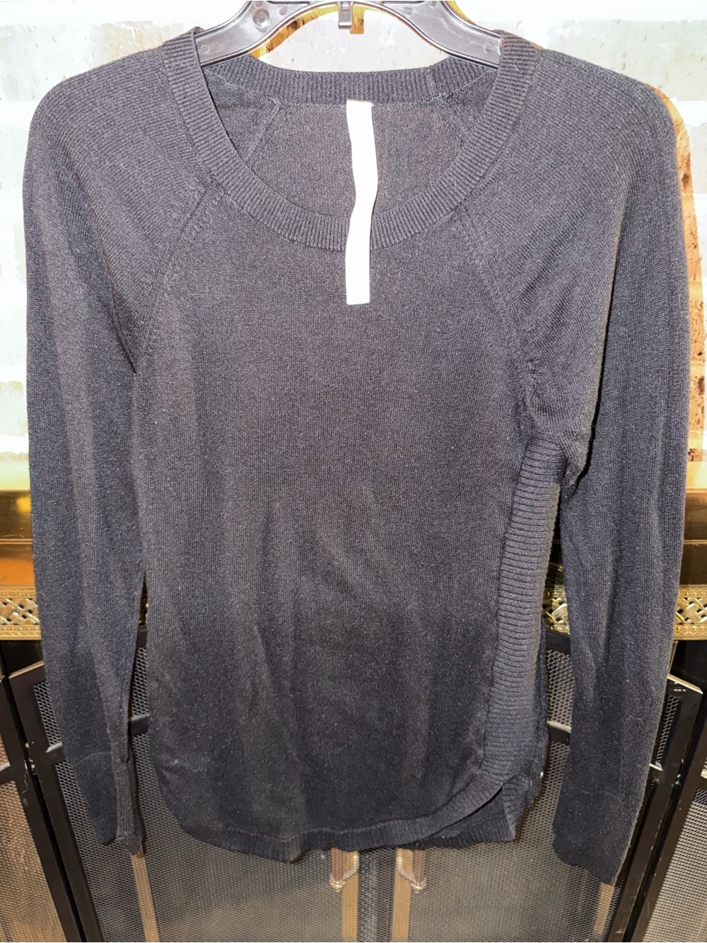 lululemon athletica Black Crew Neck Long Sleeve Sweater